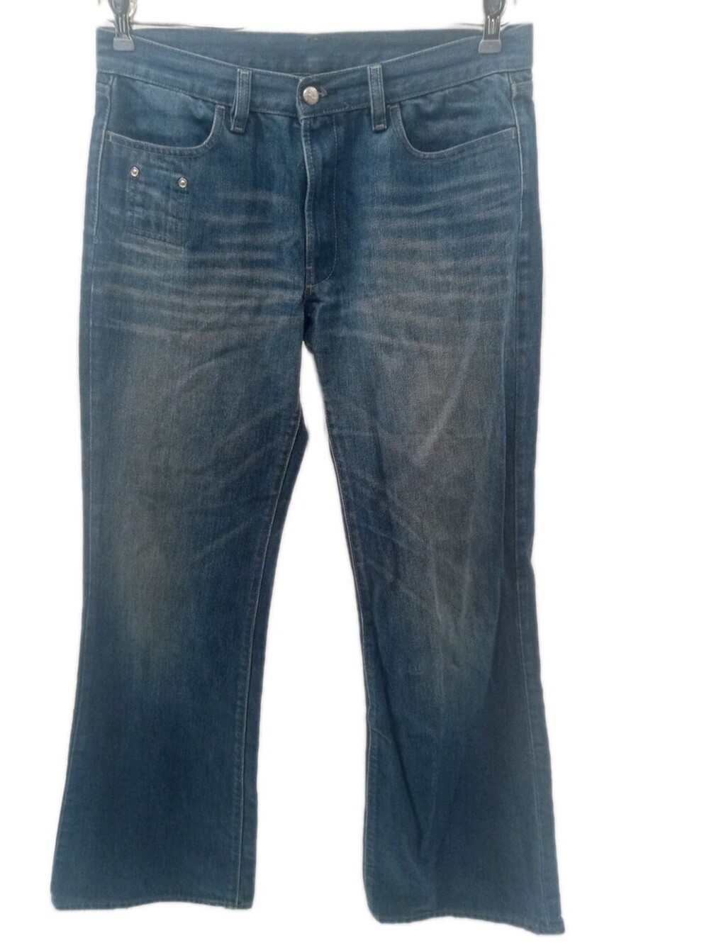Diesel Jeans Women's 31x32.5 Blue Denim Bootcut Flare Low Rise Casual Italy Made
